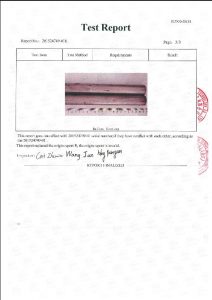 A453 660B 3 का लागि प्रमाणपत्र