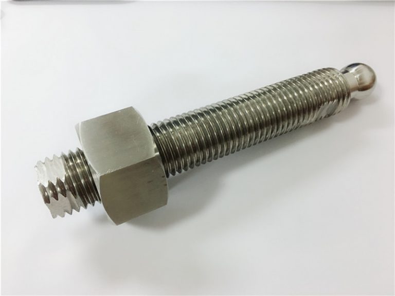 अनुकूलित उच्च गुणवत्ता सीएनसी लेथ टर्निंग टाइटेनियम बल स्टड फास्टनरों