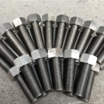 254smo uns s31254 en1.4547 बोल्ट र नट १-१ / २ "-8unx180mm धागा रड